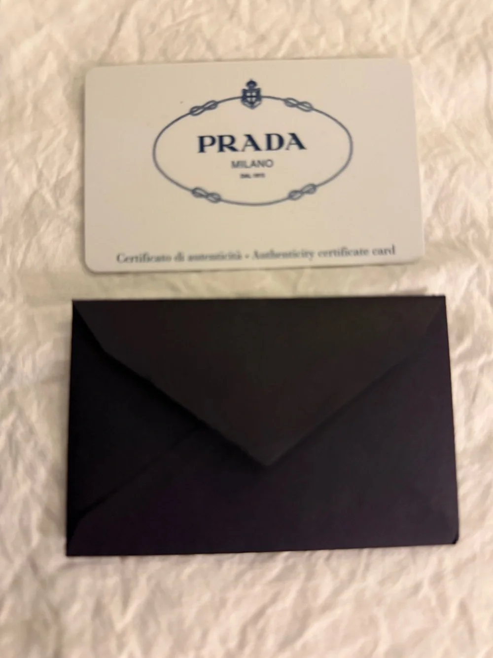 Pravda Gift Box with Prada Tissue and Envelope for Authentication Card